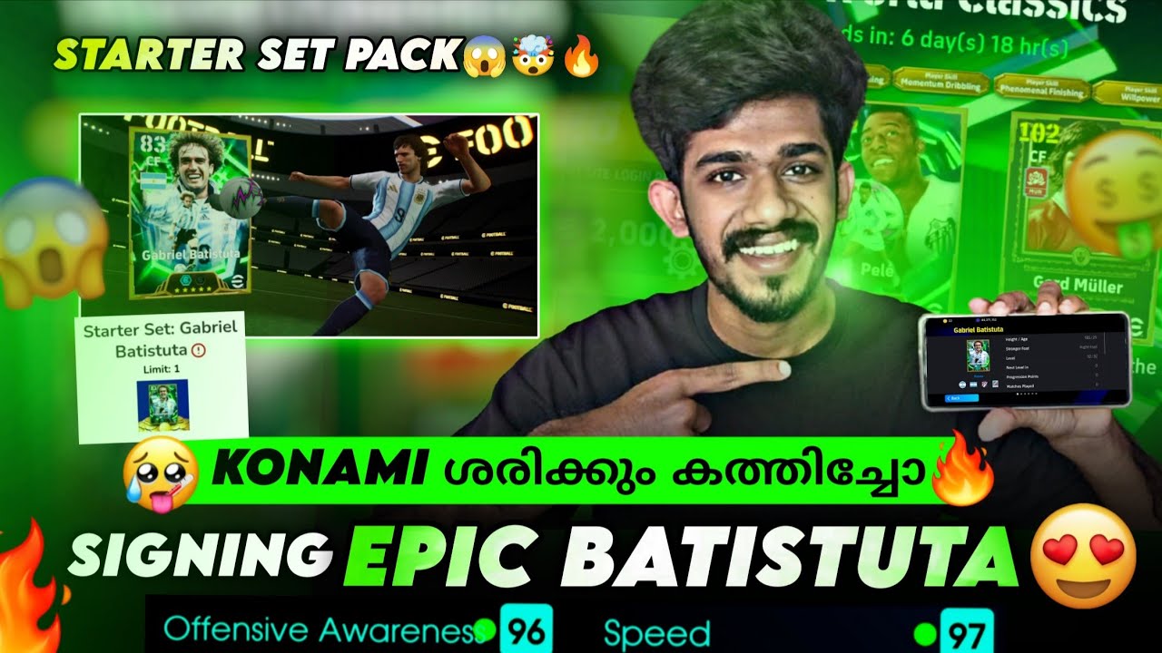Signing New GABRIEL BATISTUTA😍😱🤑 Starter Set Pack in efootball 26🔥🔥& New Epic Pack📈📈 Beast or worst🛑