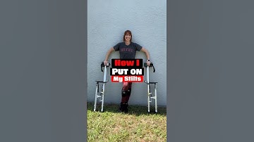 How to put on stilts. Are you gonna try it? ✅ #stilts #howto #tips #stiltwalker #skills