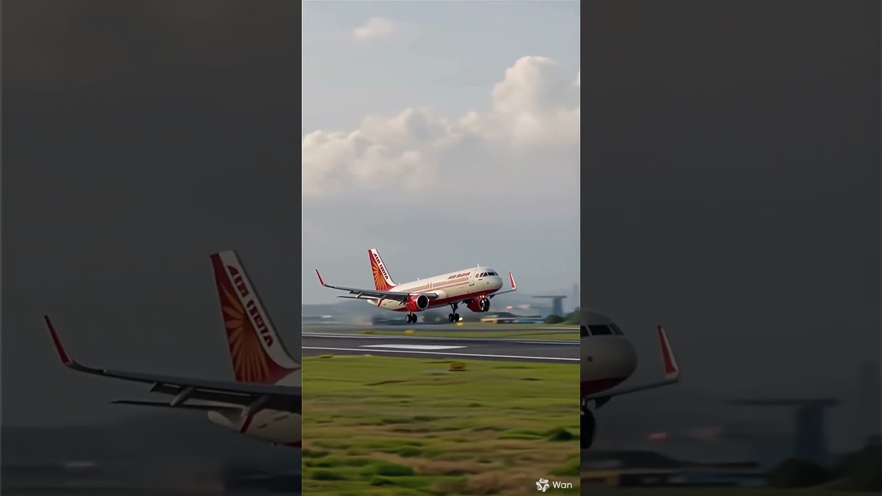 Air India Plane Beautiful Takeoff 