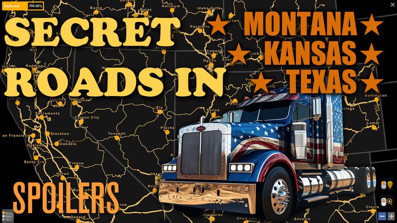 Дополнения Hidden Roads of Montana, Texas and Kansas. Подборка видеороликов для American Truck Si...