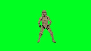 Stormtrooper Dancing Green Screen