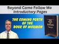 Beyond come follow me the book of mormon