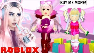 SPOILED GIRL FORCED TO TAKE CARE OF THE MOST SPOILED BRAT IN ROBLOX... Roblox Roleplay Story