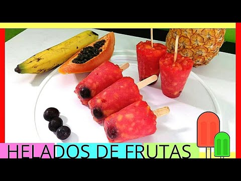 DELICIOSOS HELADOS CASEROS DE FRUTAS - HELADOS DE FRUTA NATURAL/también  hacemos helados de maní,uva - YouTube