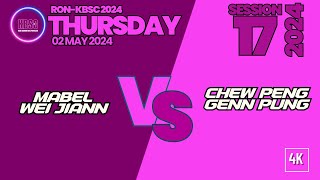 [4K] Mabel + WeiJiann vs ChewPeng + GennPung [RON+KBSC THURSDAY #17/2024 @ 02 May 2024]
