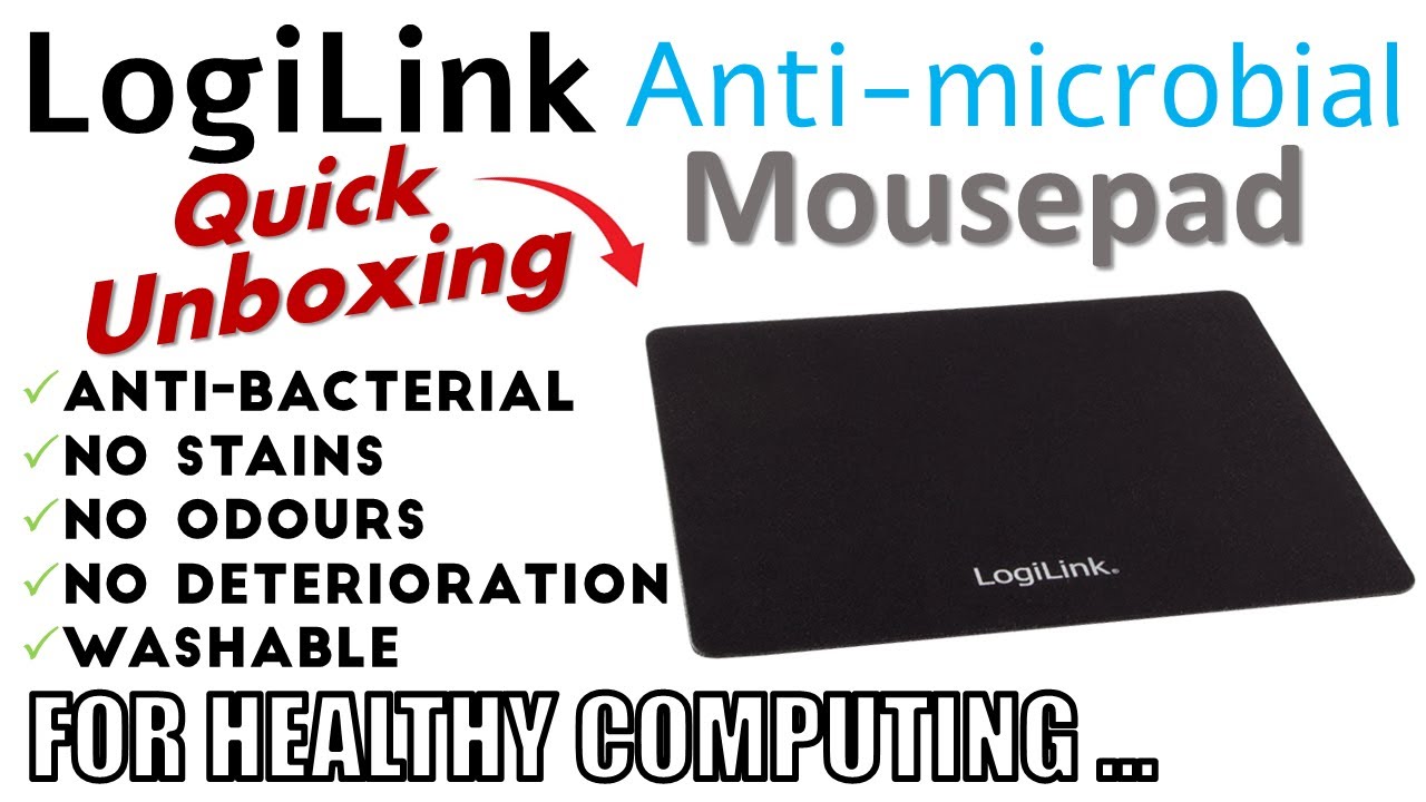 Sanitized mouse gliding!!! | LogiLink Anti-microbial Mousepad Quick Unboxing