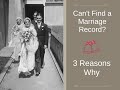 WHY YOU ARE NOT FINDING YOUR ANCESTOR&#39;S MARRIAGE RECORD | Tips To Find the Genealogy Clues