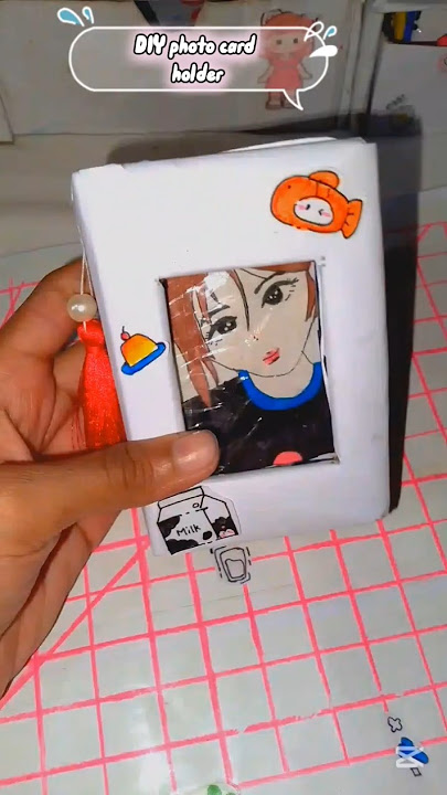 Diy photo card holder 🪼|#shorts #diy #kawaii #trending #diycrafts #viral #art