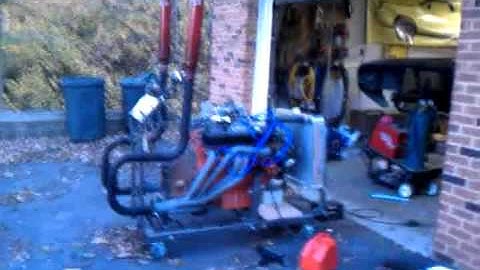 440 Mopar Running on Engine Stand