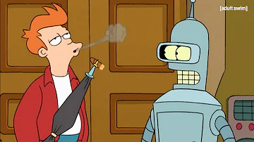Fry and Bender Move in Together | Futurama | adult swim