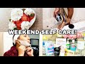 WEEKEND SELF CARE ROUTINE 2020 | Amazon Unboxing, Chin Lift, Skincare, Dermaplaning.