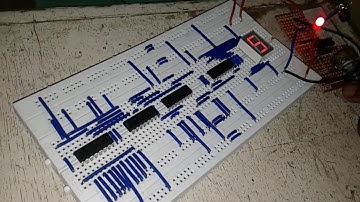 4-BIT SYNCHRONOUS UP-COUNTER USING 7-SEGMENT