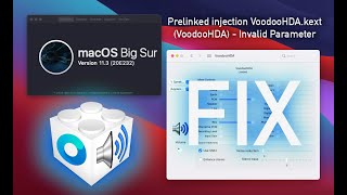 Fix VoodooHDA Big Sur 11.3 OC (CC)