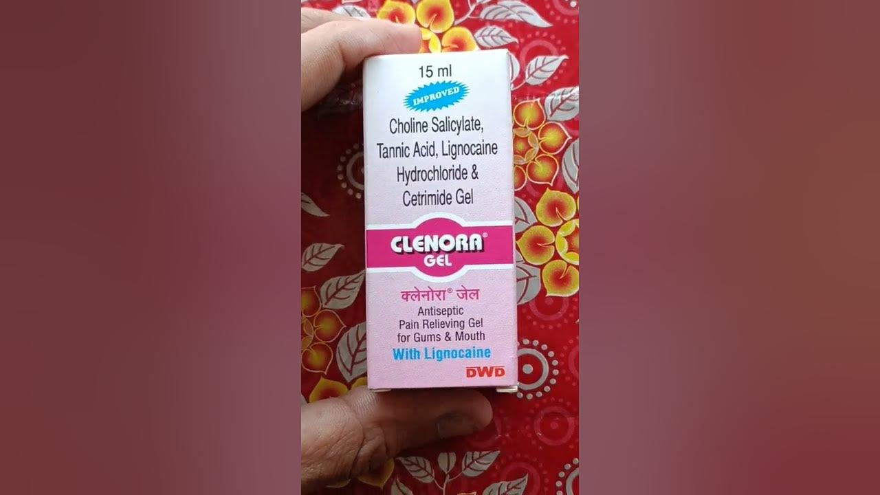 clenora gel , for mouth ulcer , stomatitis , glossitis, antiseptic pain reliever gel for gums