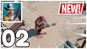 First Boss Fight - Space Marshals 3 - Gameplay Walkthrough Part 02 (iOS, Android)