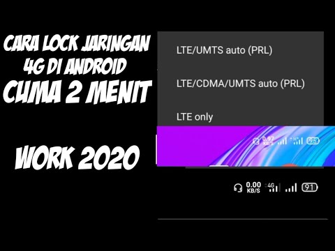 Cara Lock Jaringan 4g Di Android 2020 Youtube