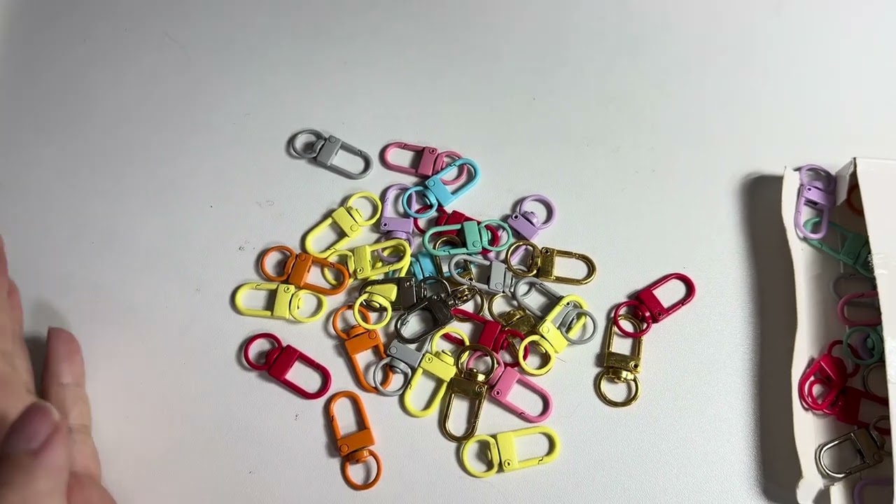 Colorful keychains for DIY projects - YouTube