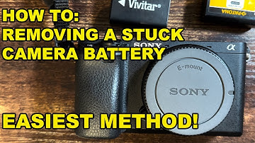 How To Remove a Stuck or Swollen Camera Battery - EASIEST METHOD - (Sony, Nikon, & Canon Cameras)