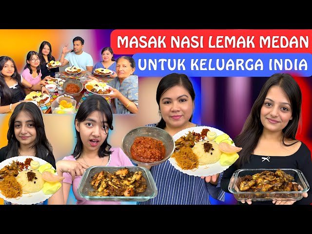 Masak Nasi Lemak Medan Untuk Keluarga India‼️Makanan Indonesia‼️ class=