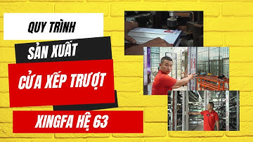 Cách làm cửa xếp trượt Xingfa 63 cửa màu trắng || tâm nhôm