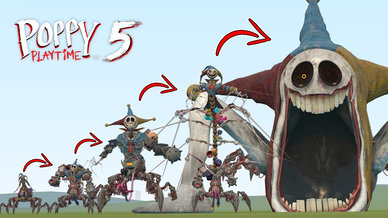 NEW SIZE COMPARISON OF PROTOTYPE POPPY PLAYTIME CHAPTER 5 in Garry's ...