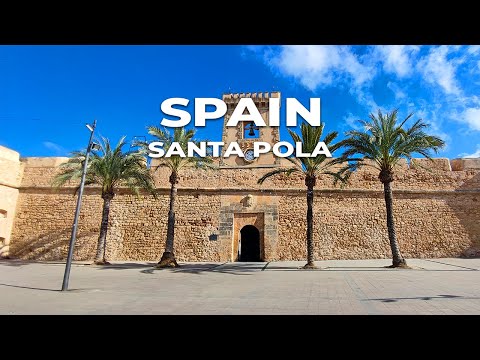 4K Santa Pola Spain 🇪🇸 - A Walking Tour of Costa Blanca's Hidden Gem (February 2023)