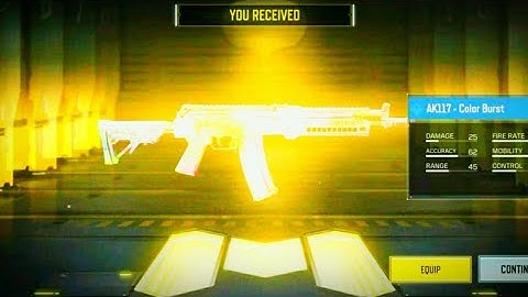 I got the Ak117 - Color Burst with only 2 crates!