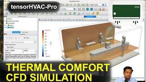 CFD Simulation of Building Thermal Comfort using tensorHVAC-Pro-2026-1-2