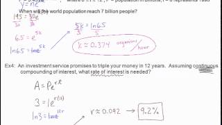 Applications of Logarithms