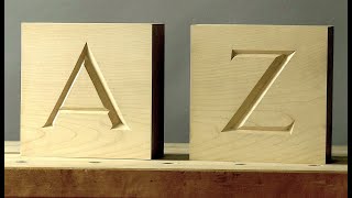 How to Carve A-Z Bookends - 1 Junctions Close Up