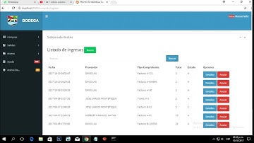 Proyecto Bodega con Php y Mysql utilizando Triggers. y Bootstrap