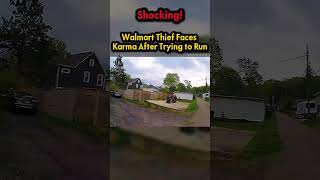 Shocking! Walmart Thief Faces Karma After Trying to Run #shoplifter #bodycam #cop