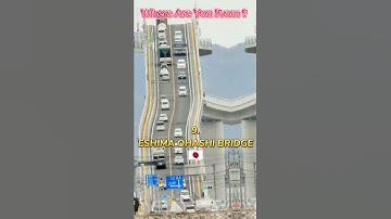 Top 10 Most Dangerous Bridges in the World #shorts #youtubeshorts #shortvideo #ytshorts