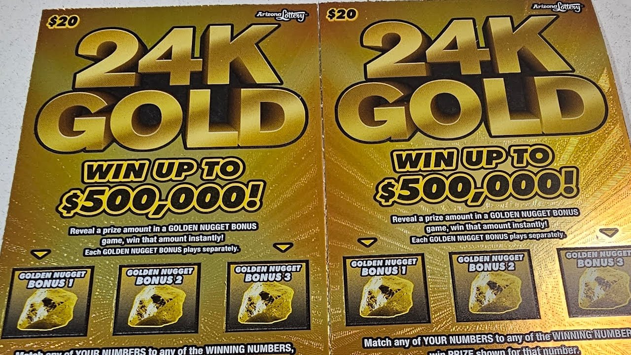 These are My Favorite 🔴 20 24K Gold Arizona Lottery Scratchers YouTube