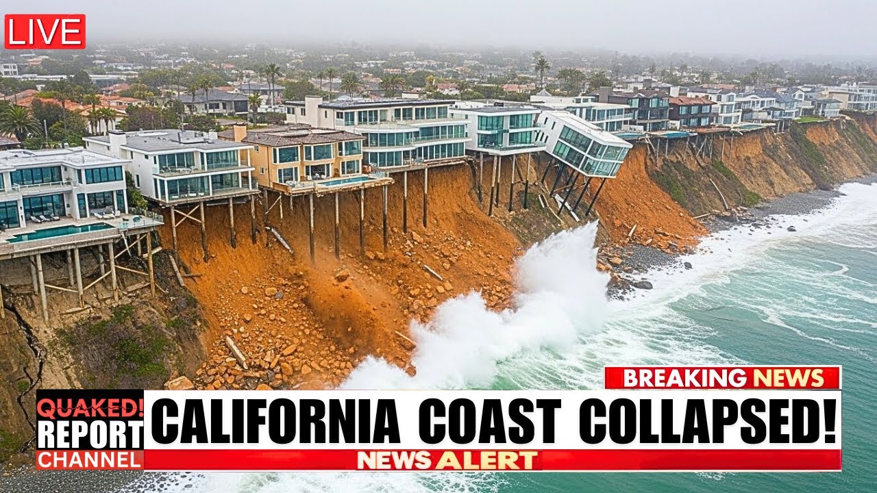 3 MINUTES AGO: California Coast Begins COLLAPSING! Multiple New Breaks Detected