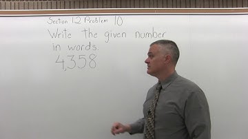 MTH 060 : Section 1.2 Problem 10 - Topics in Developmental Mathematics