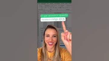 Formatação personalizada no Excel.