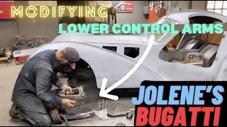 BACK TO WORK ON JOLENE'S BUGATTI: FRONT END SUSPENSION