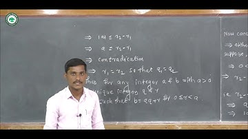 B.Sc (Math) || Topic: Division Algorithm || By Prof. Gawali U.B.
