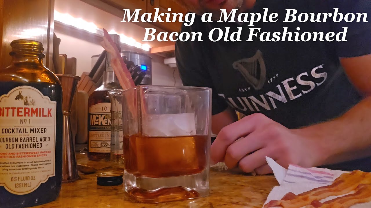 How To Make a Maple Bourbon Bacon Old Fashioned - YouTube