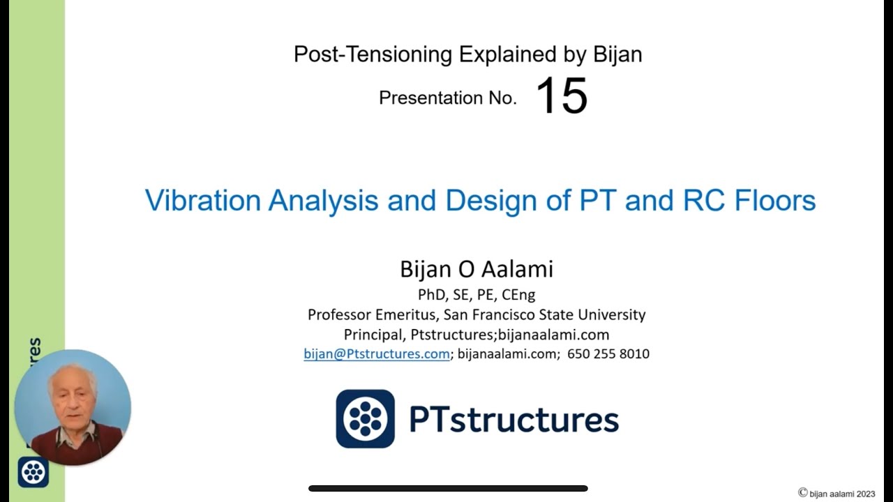 15- Vibration Analysis and Design of PT and RC Floors Lecture - YouTube