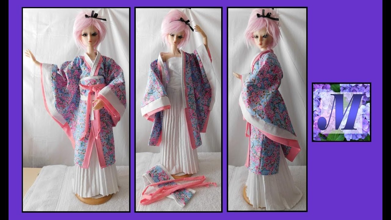 Sewing BJD Kimono Set YouTube
