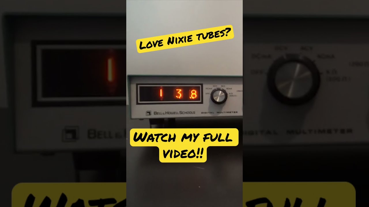 Love Nixie Tubes Shorts Nixieclock Tubesound Multimeter
