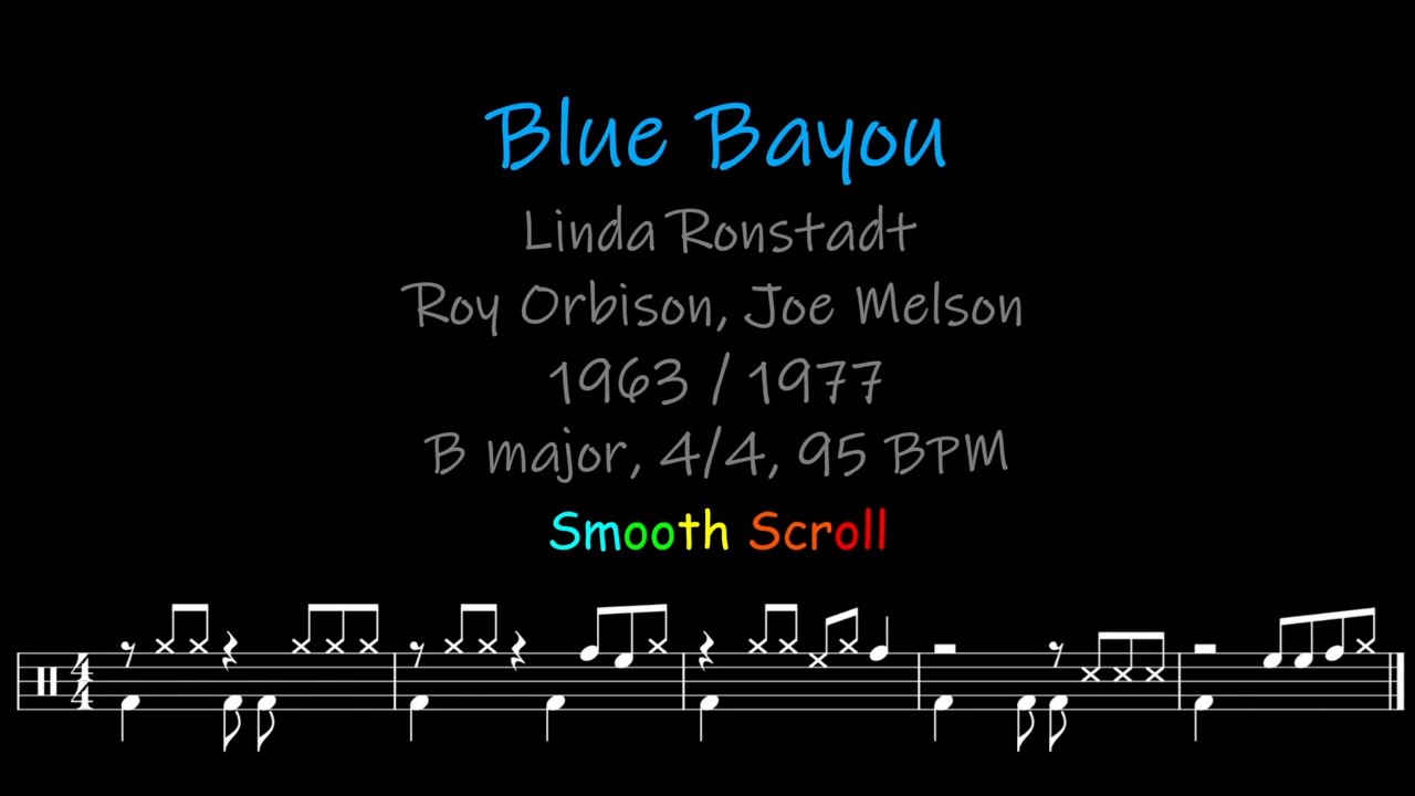 Blue Bayou, Chords, Lyrics and Timing - YouTube