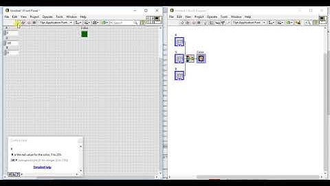 LabVIEW | Numeric Palette 21 - RGB to Color