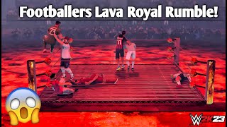 WWE 2K23 - Football Lava Royal Rumble Match | [4K60]