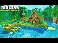 SOBREVIVI 100 DIAS NO BIOMA DE JUNGLE DE BAMBOO NO MINECRAFT HARDCORE