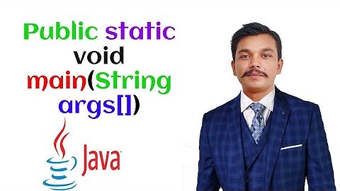 Public static void main(String args[])  in Java (Hindi/Urdu)