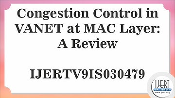 Congestion Control in VANET at MAC Layer: A Review