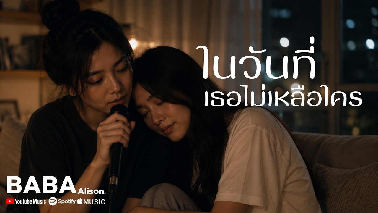 ในวันที่เธอไม่เหลือใคร - BaBa Alison [Official Audio with lyrics] พร้อม ...